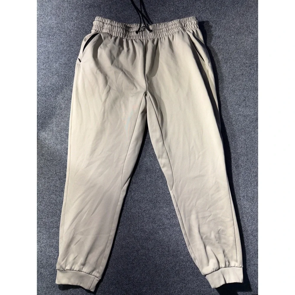 MSX by Michael Strahan Mens Jogger Pants Tan Beige Athletic Sweatpants Size M
